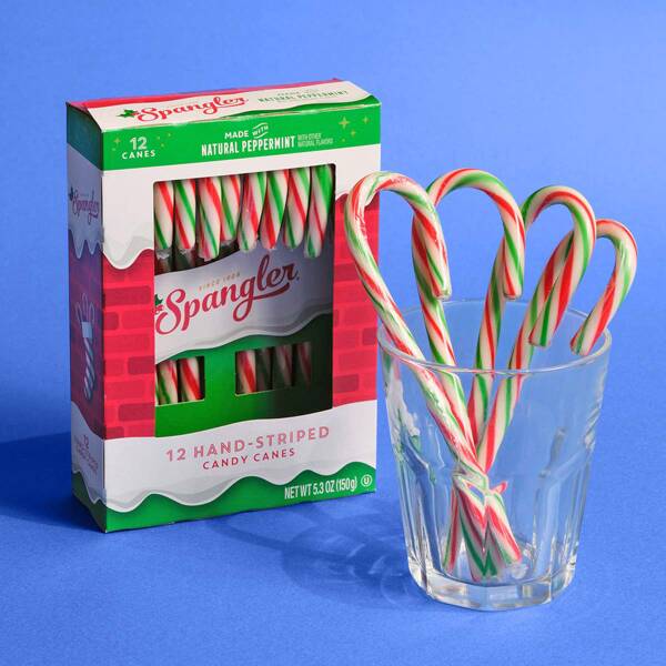 【カルディ】スパングラー　トリコカラーキャンディケーン　12p【クリスマス】