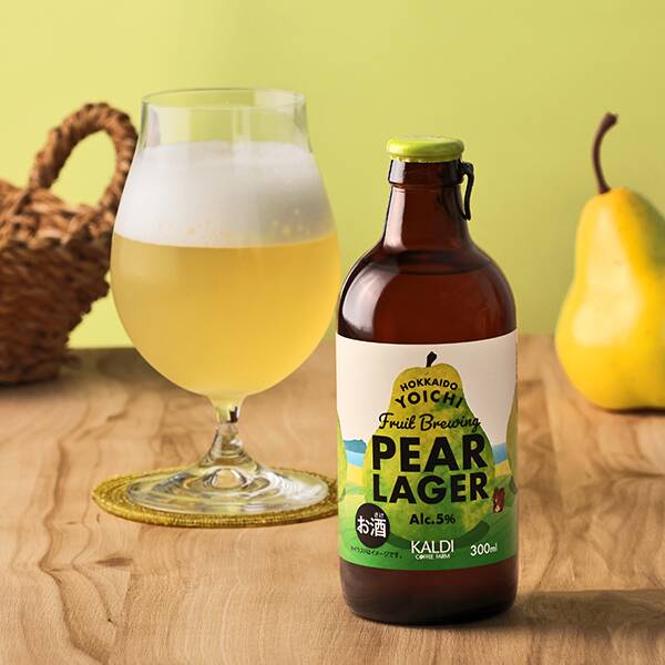 【カルディ】【お酒】北海道余市フルーツビール　洋ナシ　ラガー　300ml