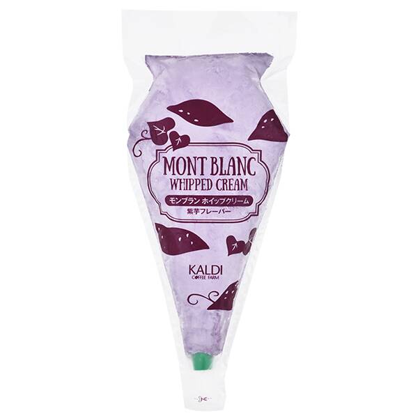 【カルディ】【冷凍】モンブランホイップクリーム　紫芋フレーバー　500ml