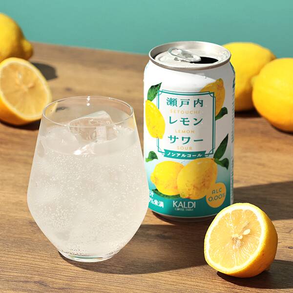 【カルディ】瀬戸内レモンサワー ノンアルコール 350ml 【カルディ】瀬戸内レモンサワー ノンアルコール 350ml