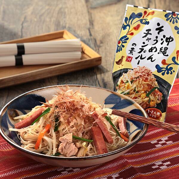 【カルディ】沖縄そうめんチャンプルーの素 32g×2p 【カルディ】沖縄そうめんチャンプルーの素 32g×2p
