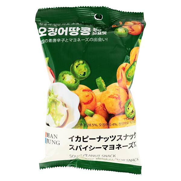 【カルディ】ハンジュン　イカピーナッツスナック（スパイシーマヨネーズ味）　90g