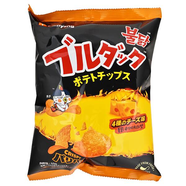 【カルディ】三養　ブルダック　ポテトチップス　4種のチーズ味　55g【アウトレット】