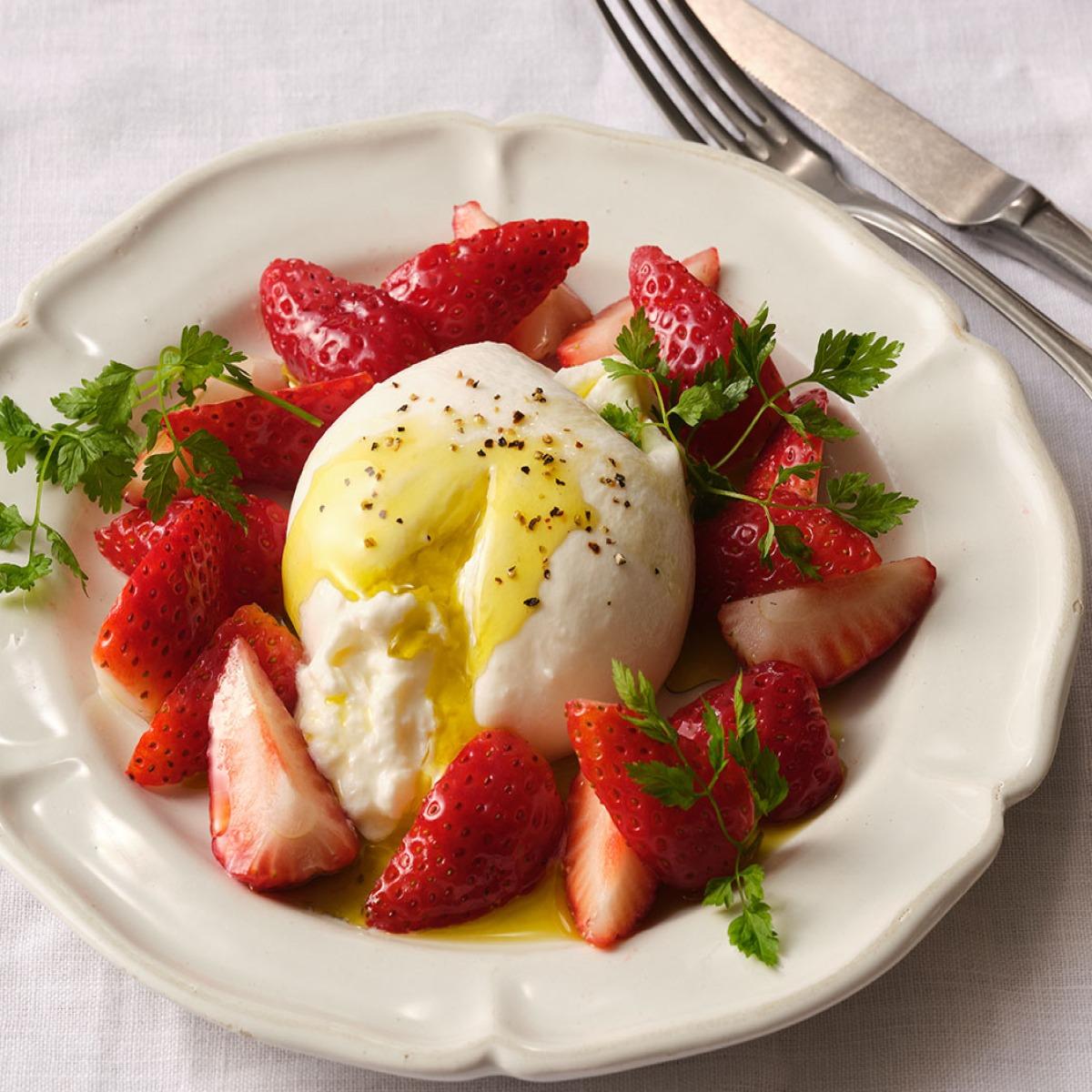 ブッラータ_いちごと合わせて