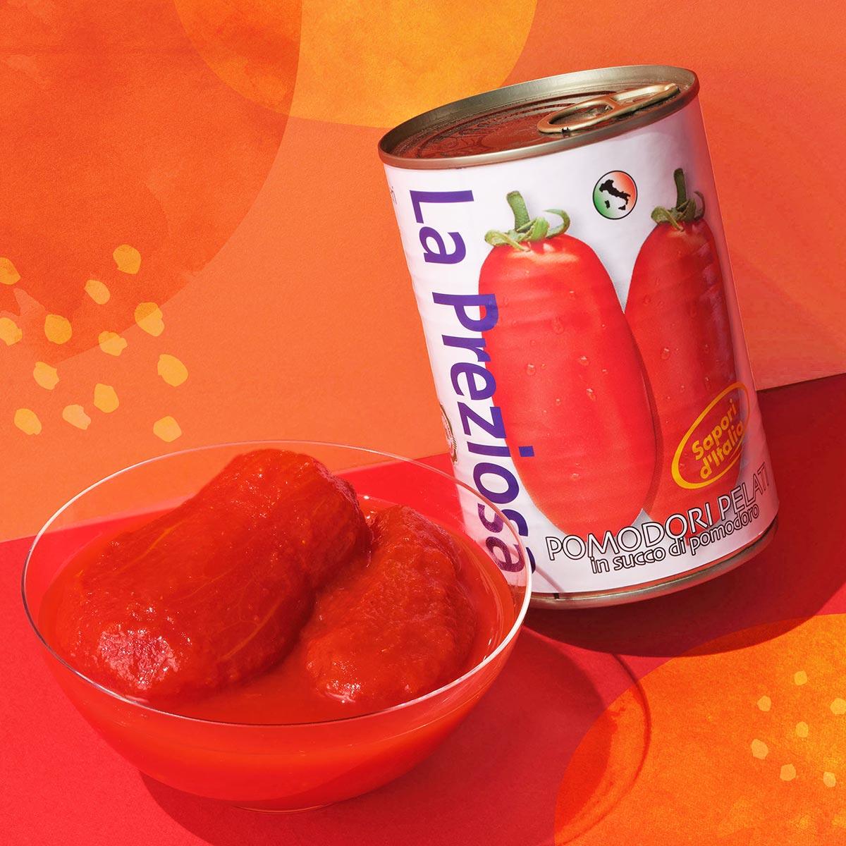 ラ・プレッツィオーザ ホールトマト缶
