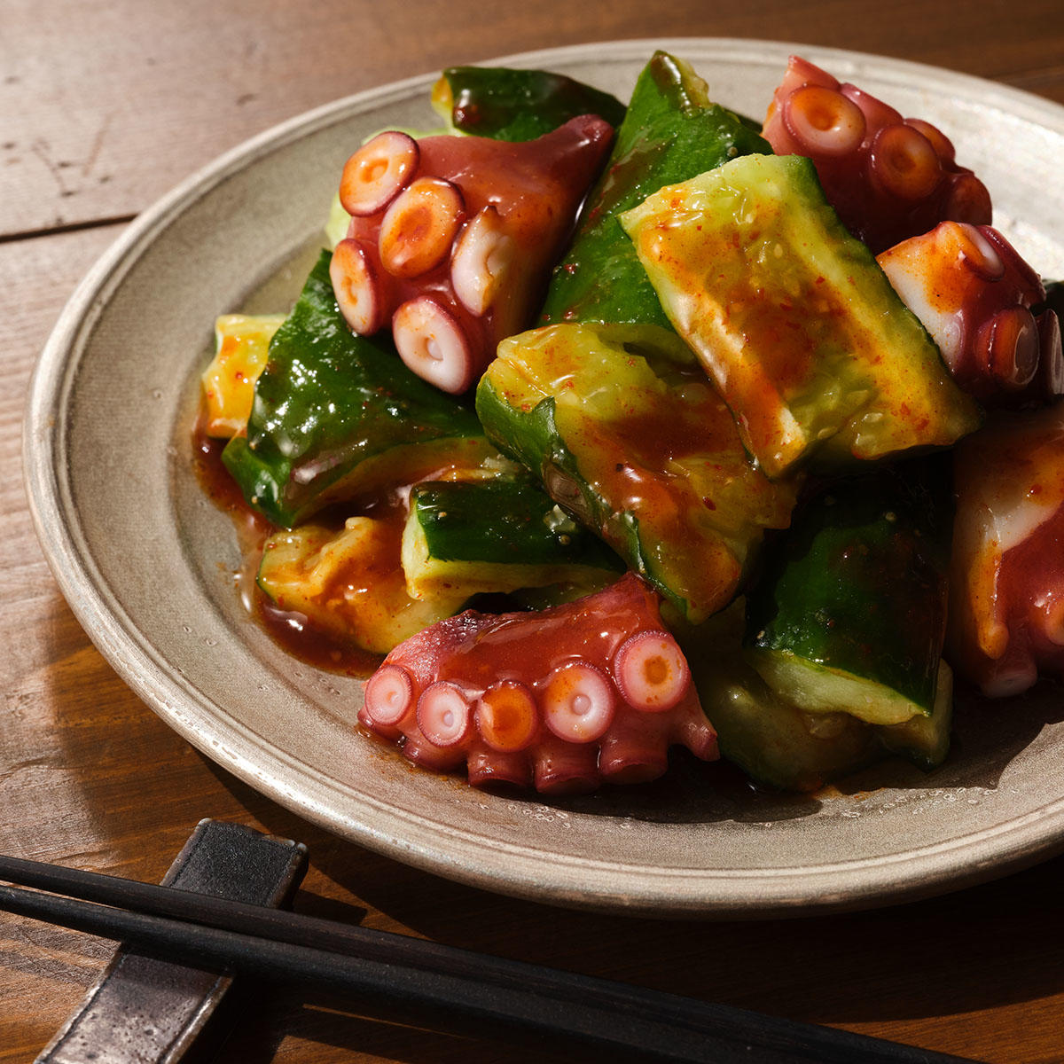 キムチだれ_きゅうりとたこ