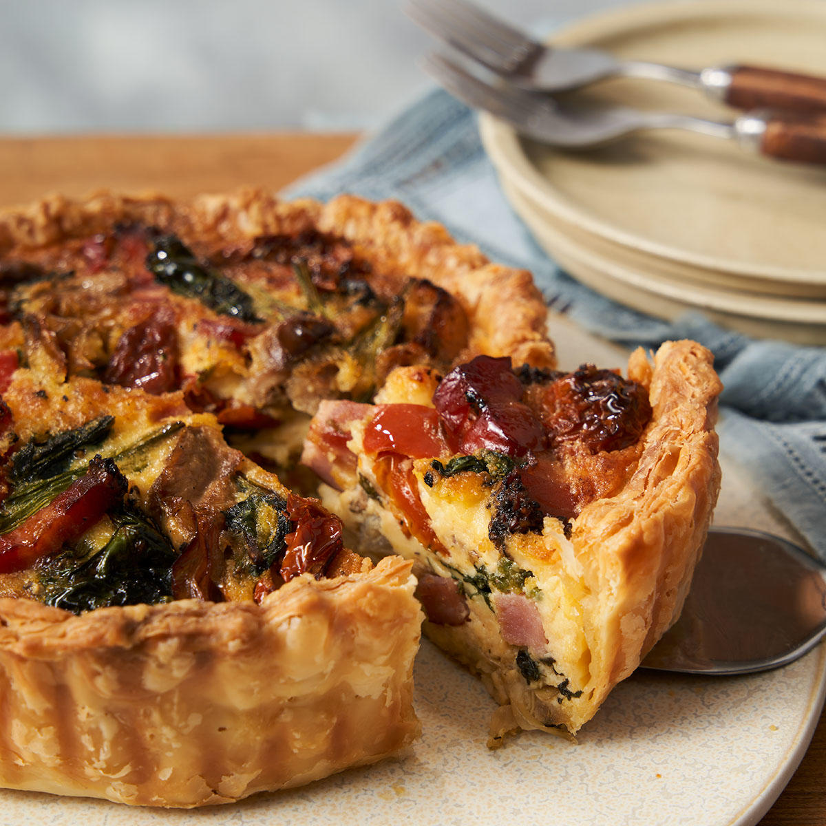 パイシートで作るキッシュ